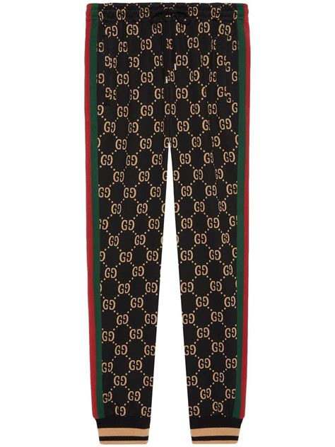 gucci print track pants